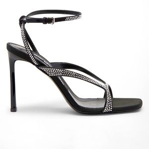 Black designer women heels footwear , never worn